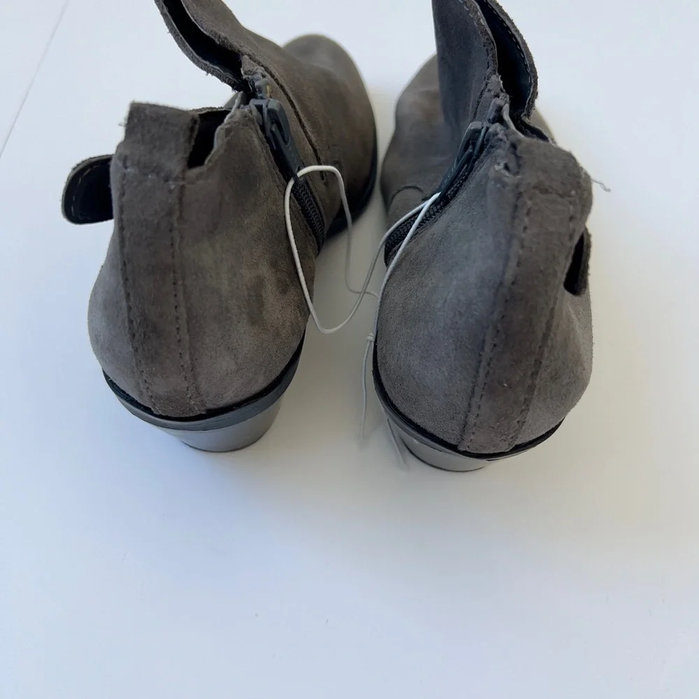 Gray Suede women’s Ankle Boots